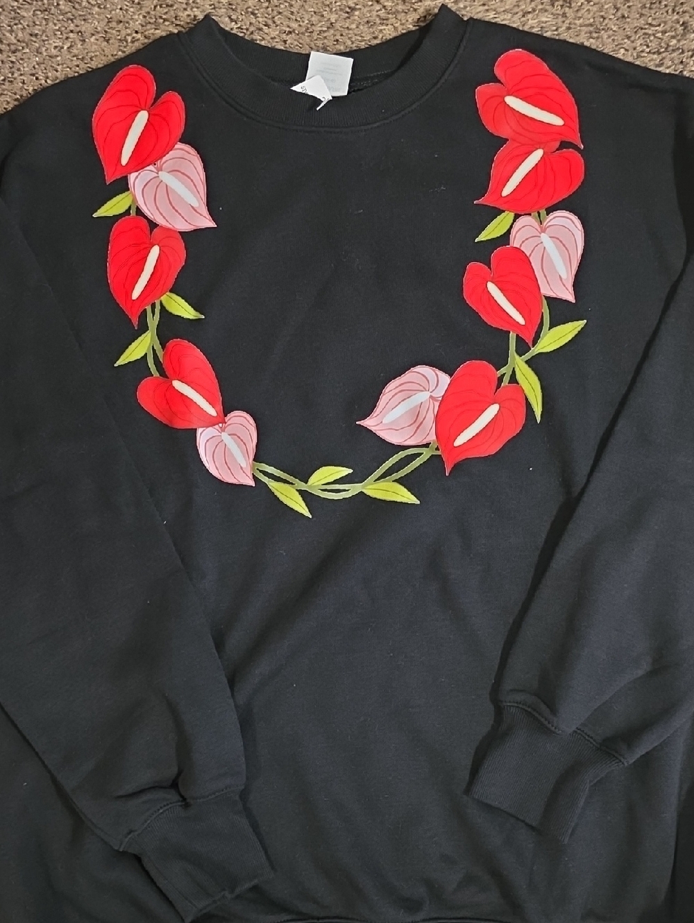 Anthurium Lei Sweatshirt